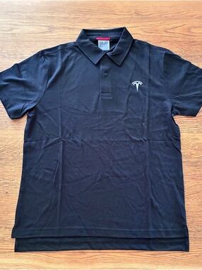 Official Tesla Employee Black Polo Shirt with White Logo - 2 Sizes available